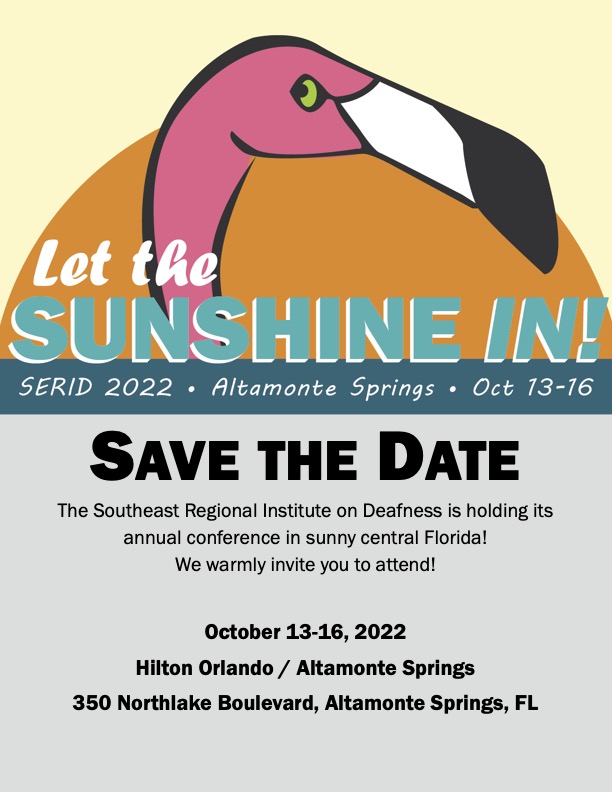 Save the Date picture with date of October 13-16, 2022 at Altamonte Spring, FL